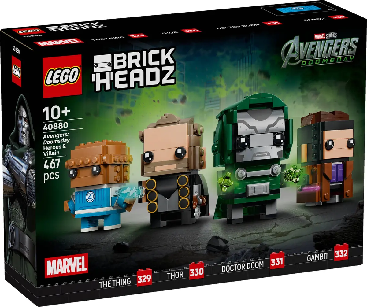 LEGO BrickHeadz 40880 Avengers: Doomsday Heroes & Villain set, image 2