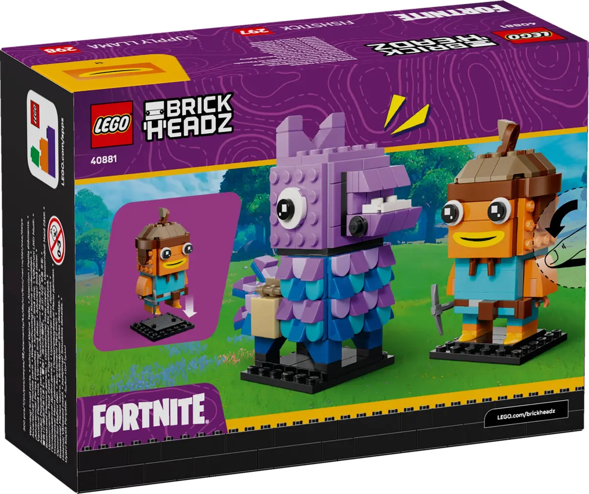 LEGO BrickHeadz 40881 Supply Llama & Fishstick set, image 2