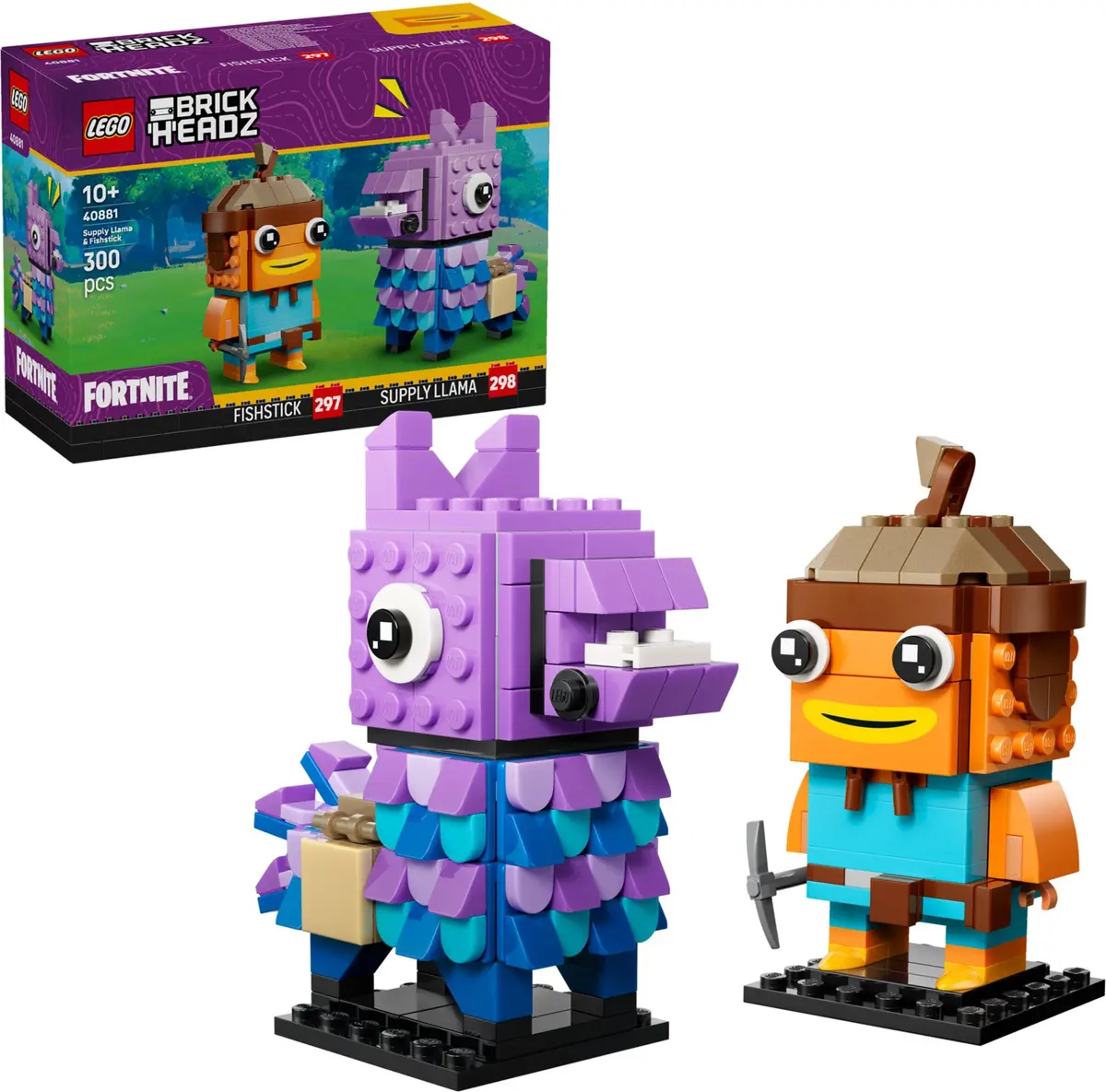 LEGO BrickHeadz 40881 Supply Llama & Fishstick set, image 3