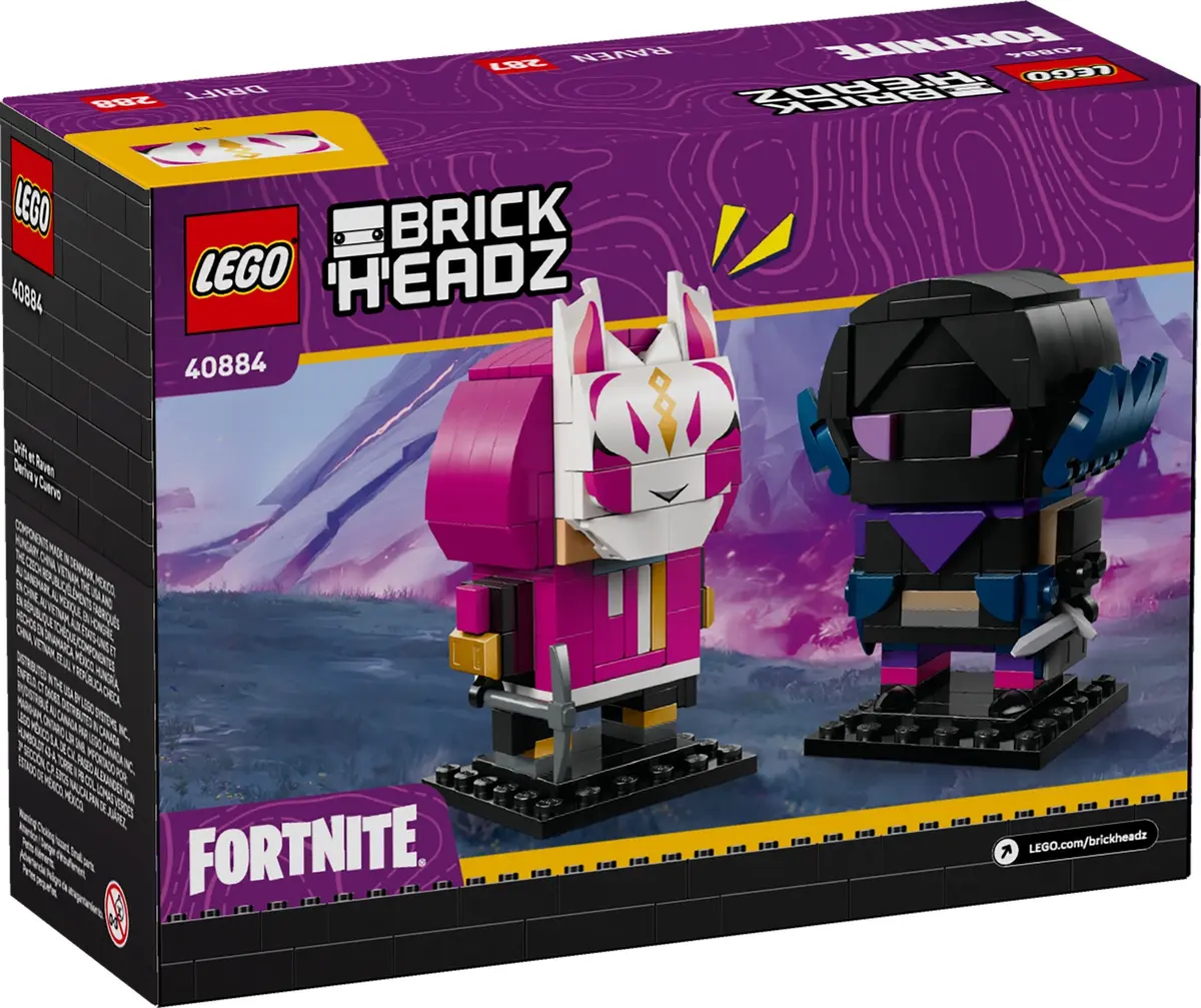 LEGO BrickHeadz 40884 Drift & Raven set, image 3