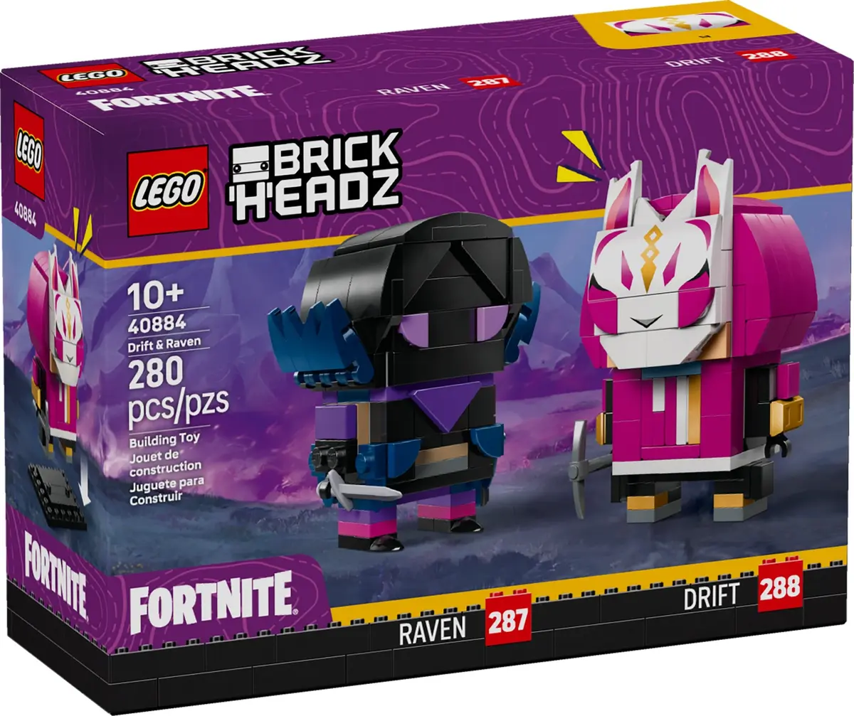 LEGO BrickHeadz 40884 Drift & Raven set, image 2