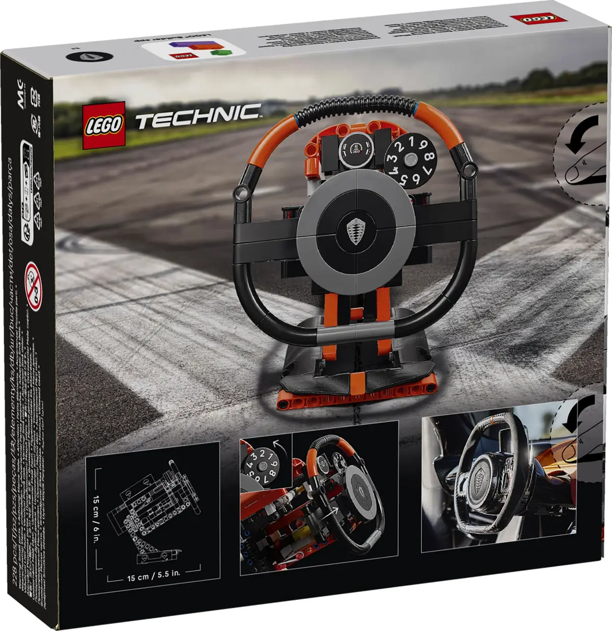 LEGO Technic 40894 Koenigsegg Sadair's Spear Steering Wheel set, image 3