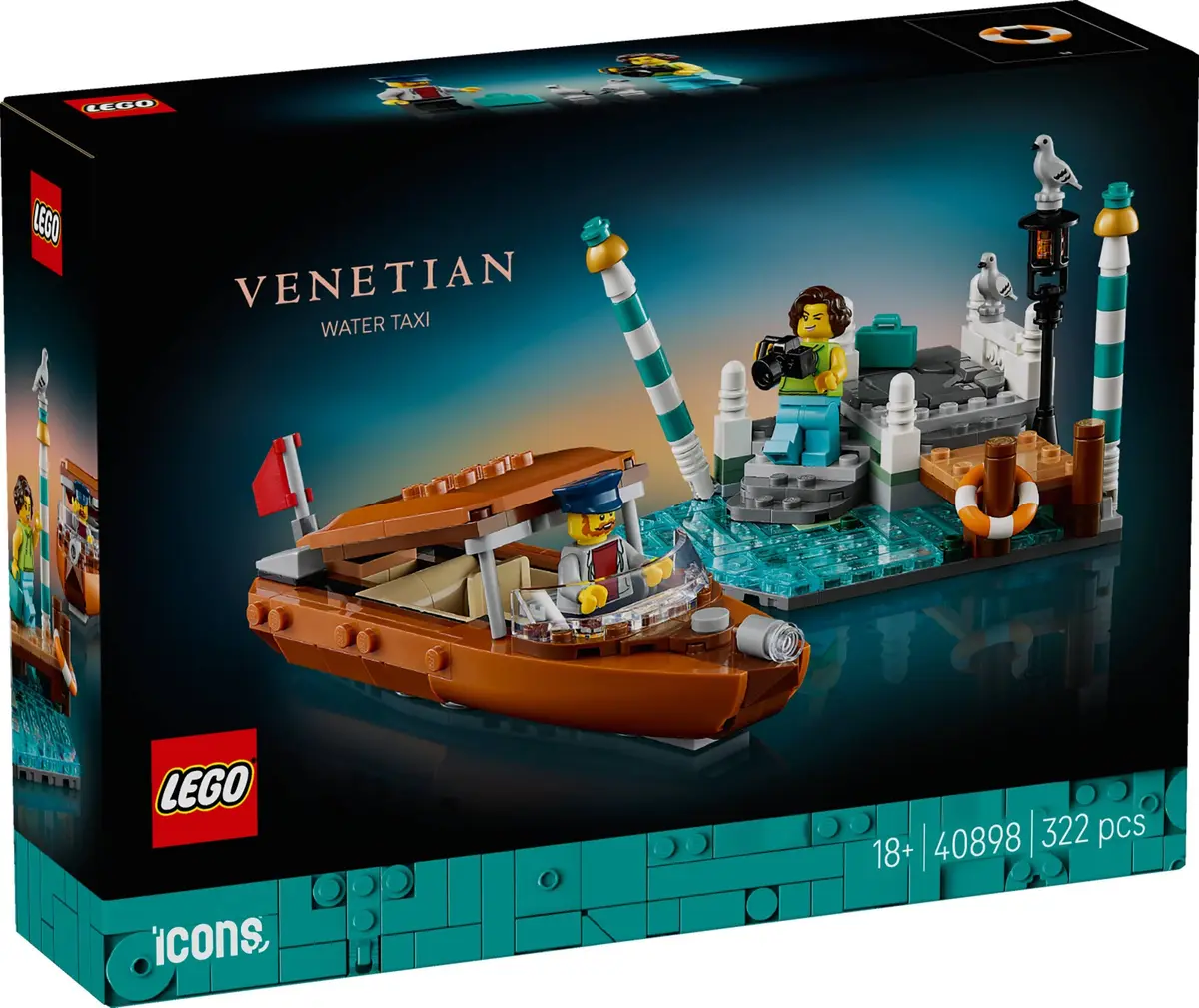 LEGO Icons 40898 Venetian Water Taxi set, image 2