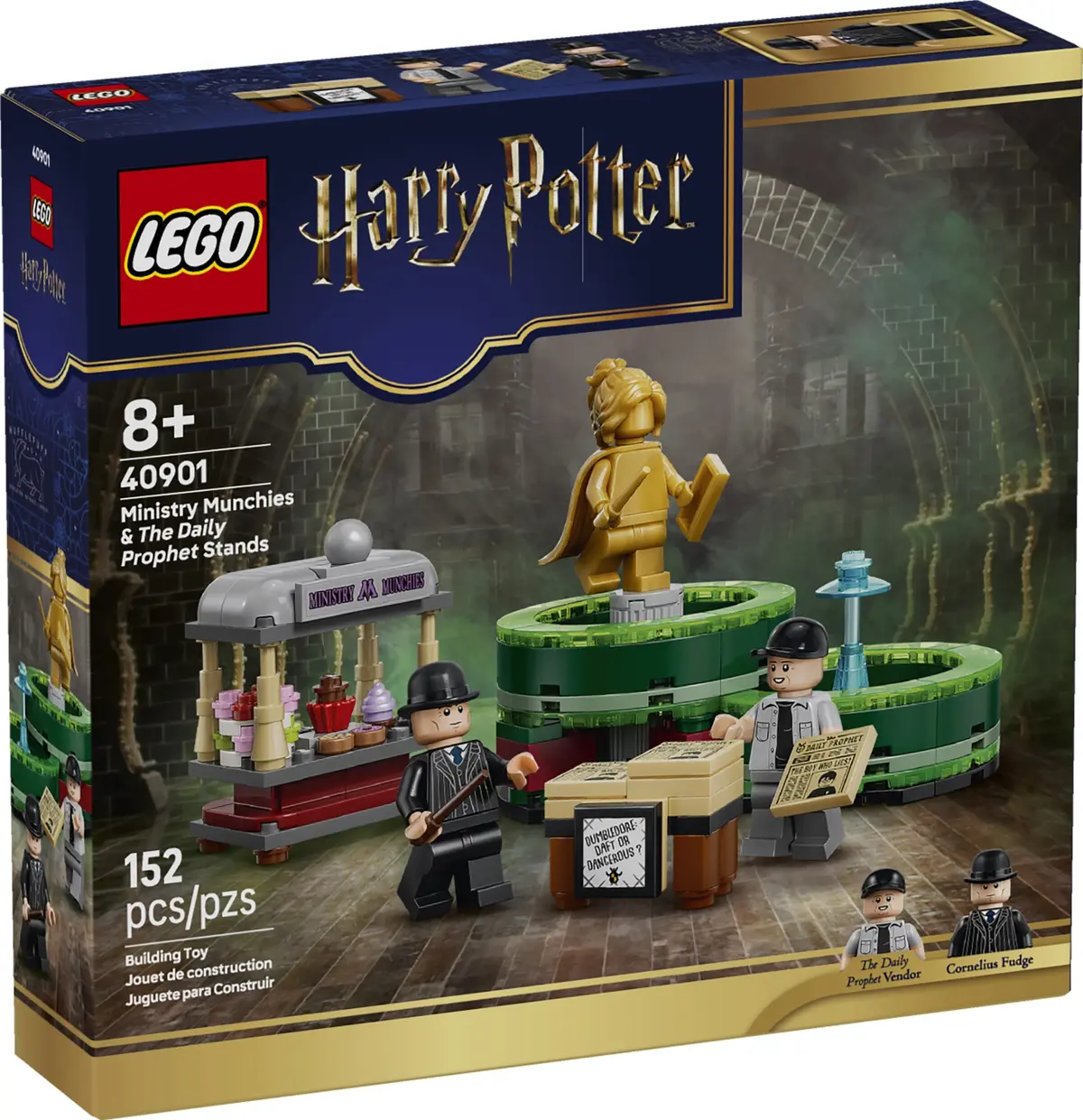 LEGO Harry Potter 40901 Ministry Munchies & The Daily Prophet Stands set, image 6