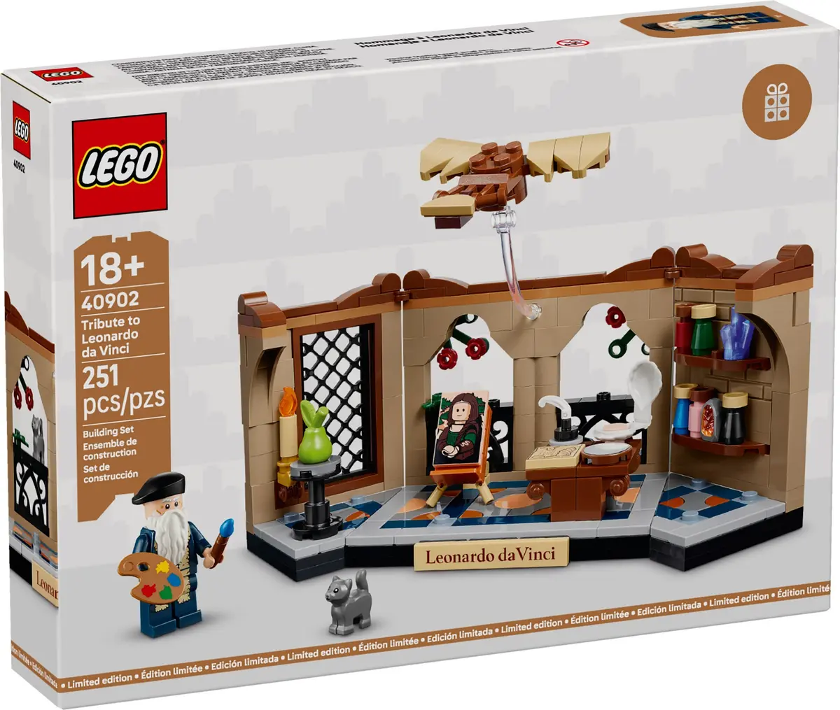 LEGO Promotional 40902 Tribute to Leonardo da Vinci set, image 2