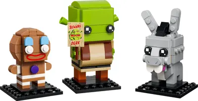 LEGO BrickHeadz 40923 Shrek, Donkey & Gingy Figures set