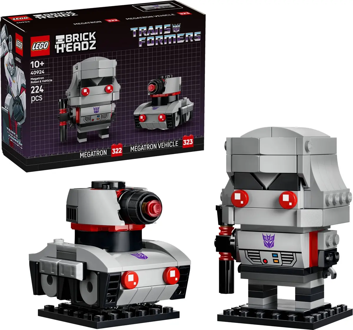 LEGO BrickHeadz 40924 Megatron Robot & Vehicle set, image 5