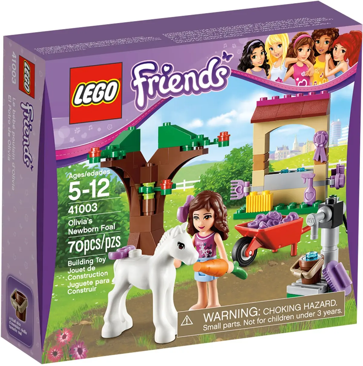 LEGO Friends 41003 Olivia's Newborn Foal set, image 2