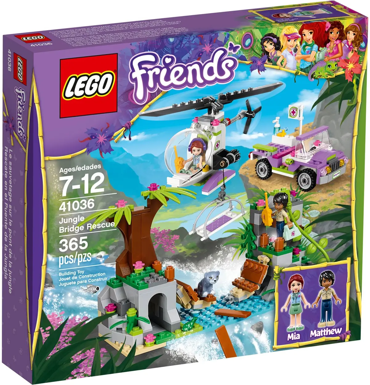 LEGO Friends 41036 Jungle Bridge Rescue set, image 2
