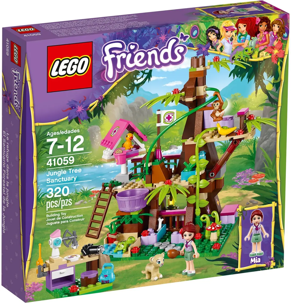 LEGO Friends 41059 Jungle Tree Sanctuary set, image 2