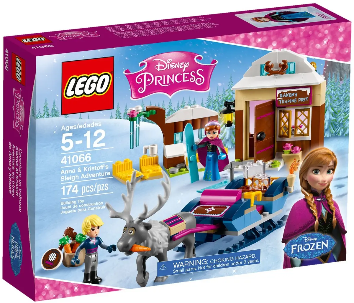 LEGO Disney 41066 Anna & Kristoff's Sleigh Adventure set, image 2
