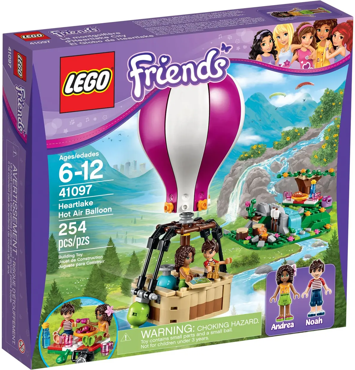 LEGO Friends 41097 Heartlake Hot Air Balloon set, image 2