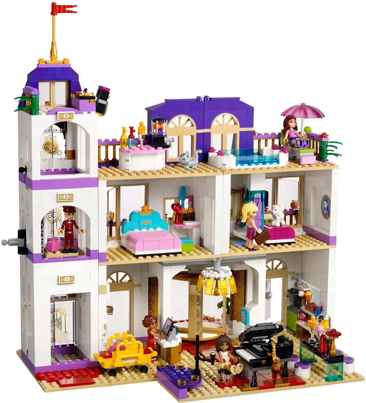 LEGO Friends 41101 Heartlake Grand Hotel set, image 5