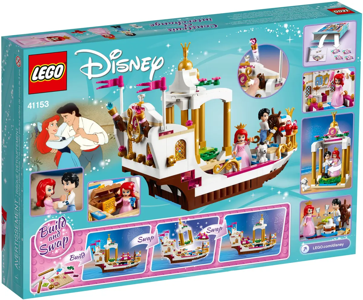 LEGO Disney 41153 Ariel's Royal Celebration Boat set, image 3