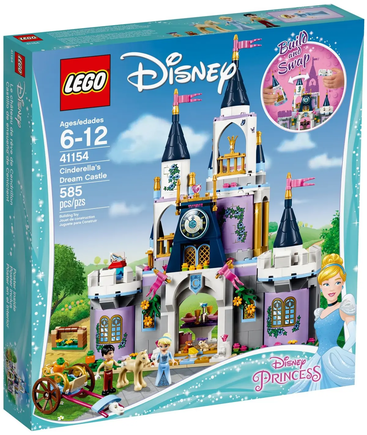 LEGO Disney 41154 Cinderella's Dream Castle set, image 2