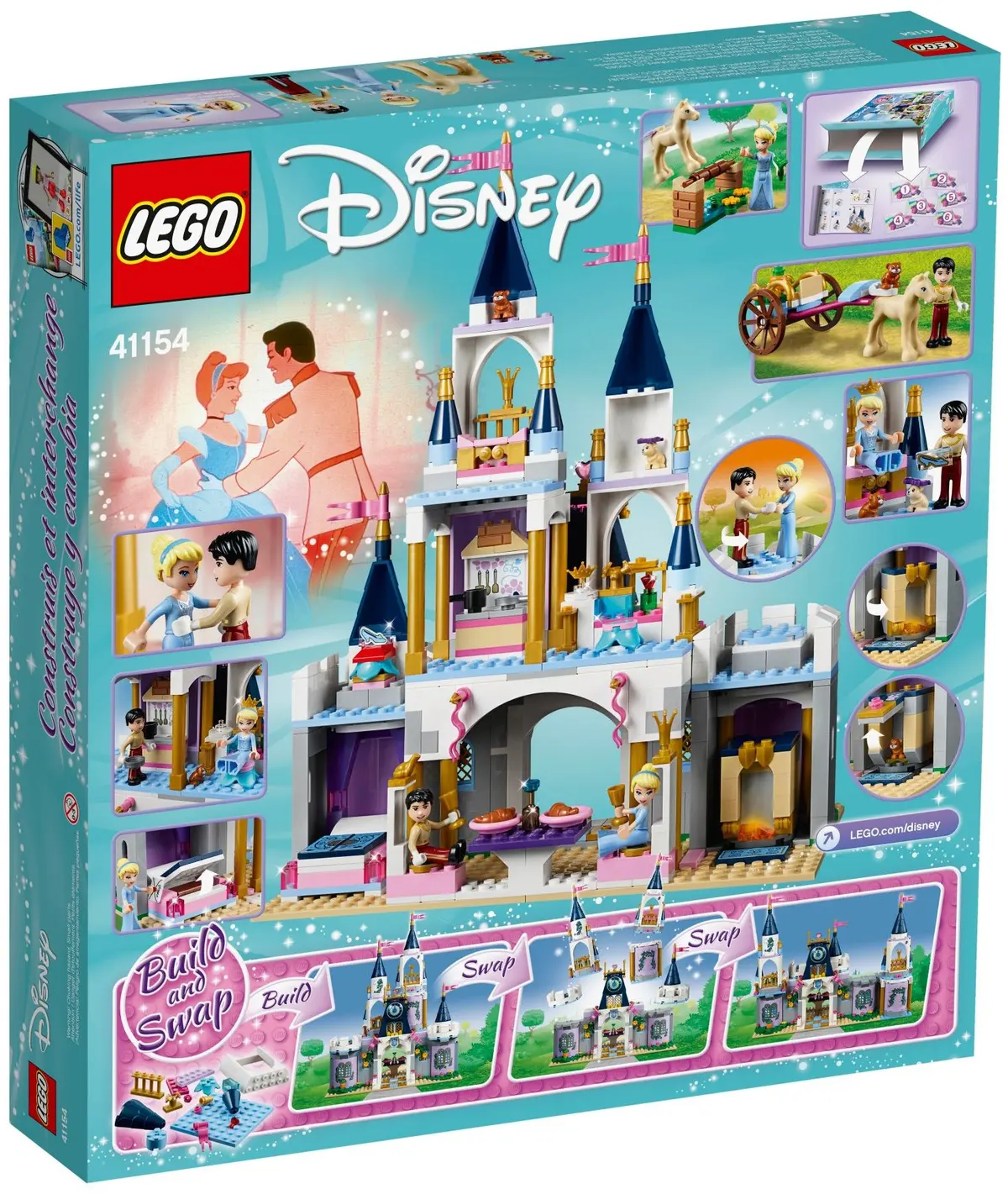 LEGO Disney 41154 Cinderella's Dream Castle set, image 4