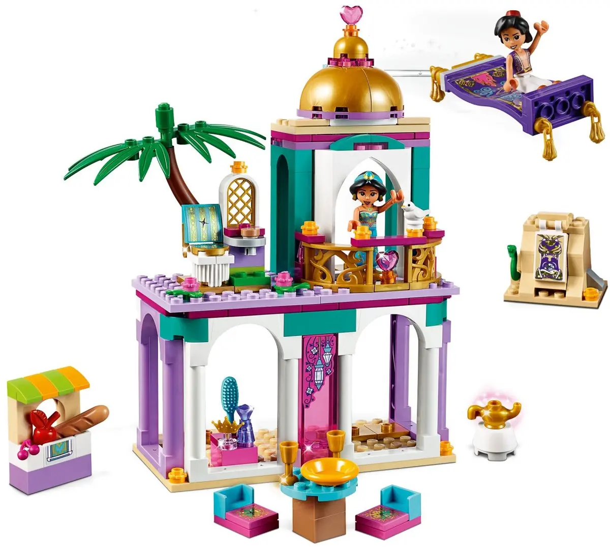 LEGO Disney 41161 Aladdin's and Jasmine's Palace Adventures set, image 3