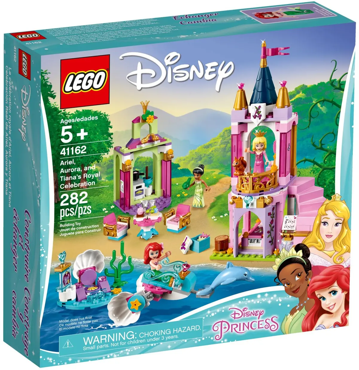 LEGO Disney 41162 Ariel, Aurora, and Tiana's Royal Celebration set, image 2