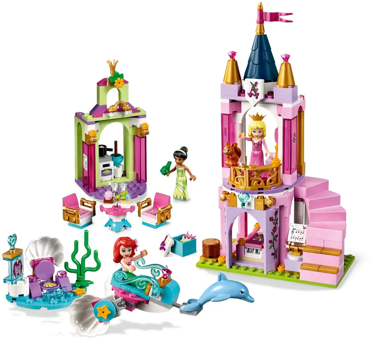 LEGO Disney 41162 Ariel, Aurora, and Tiana's Royal Celebration set, image 3