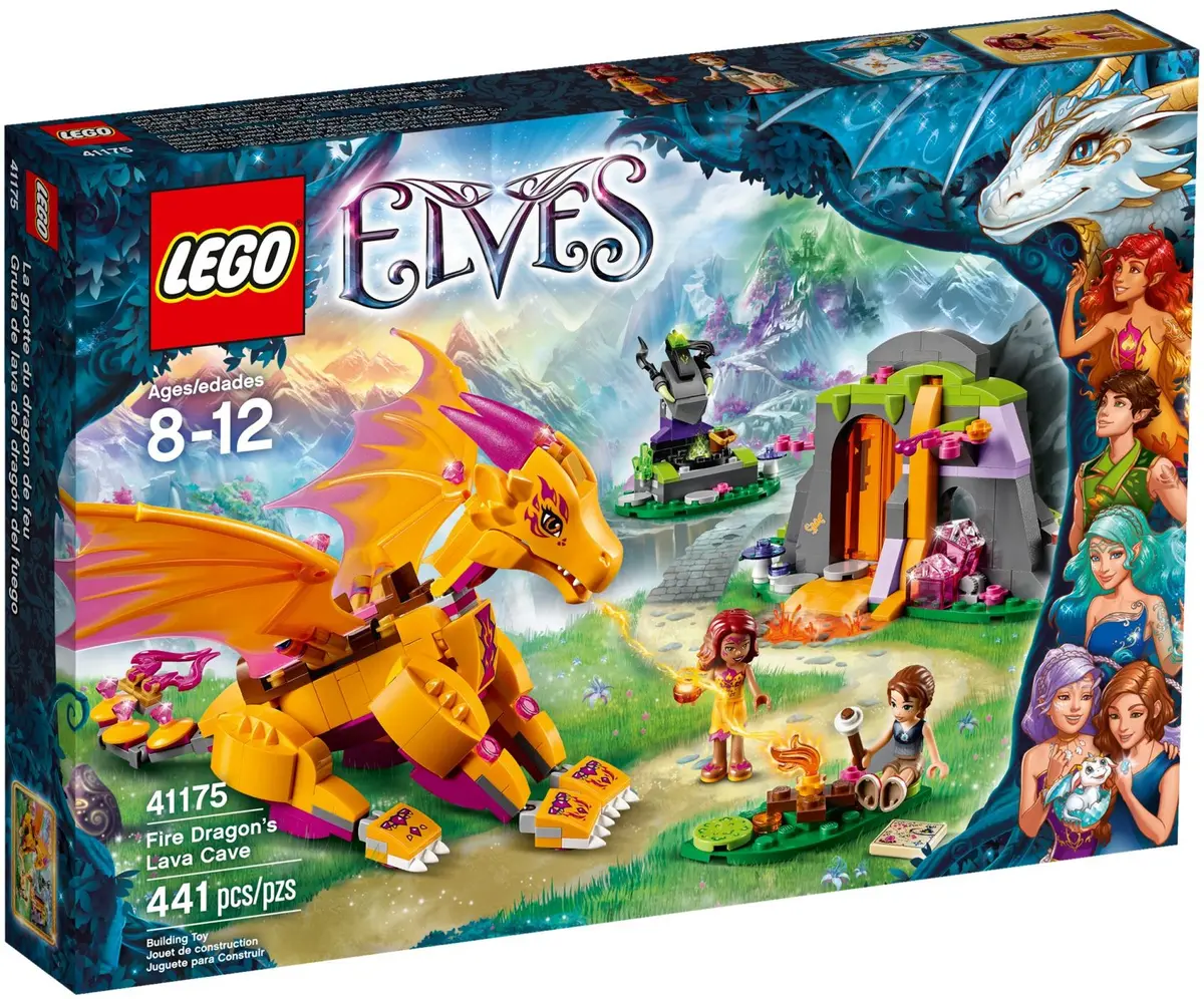 LEGO Elves 41175 Fire Dragon's Lava Cave set, image 2