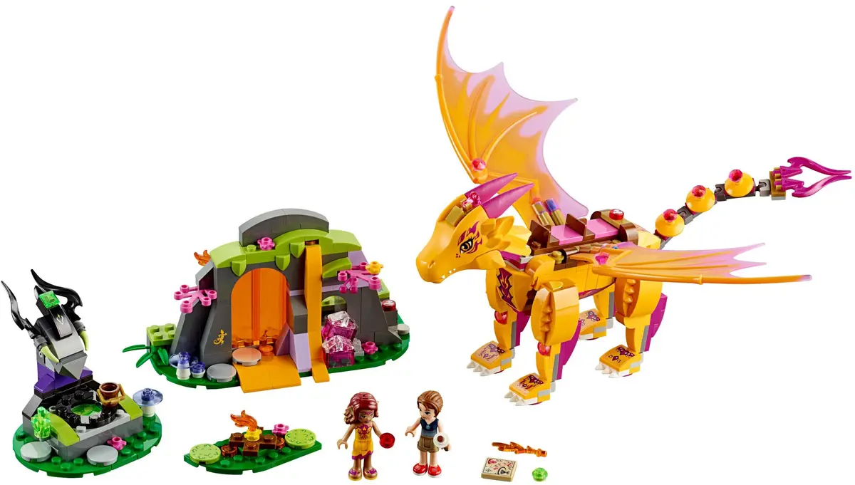 LEGO Elves 41175 Fire Dragon's Lava Cave set