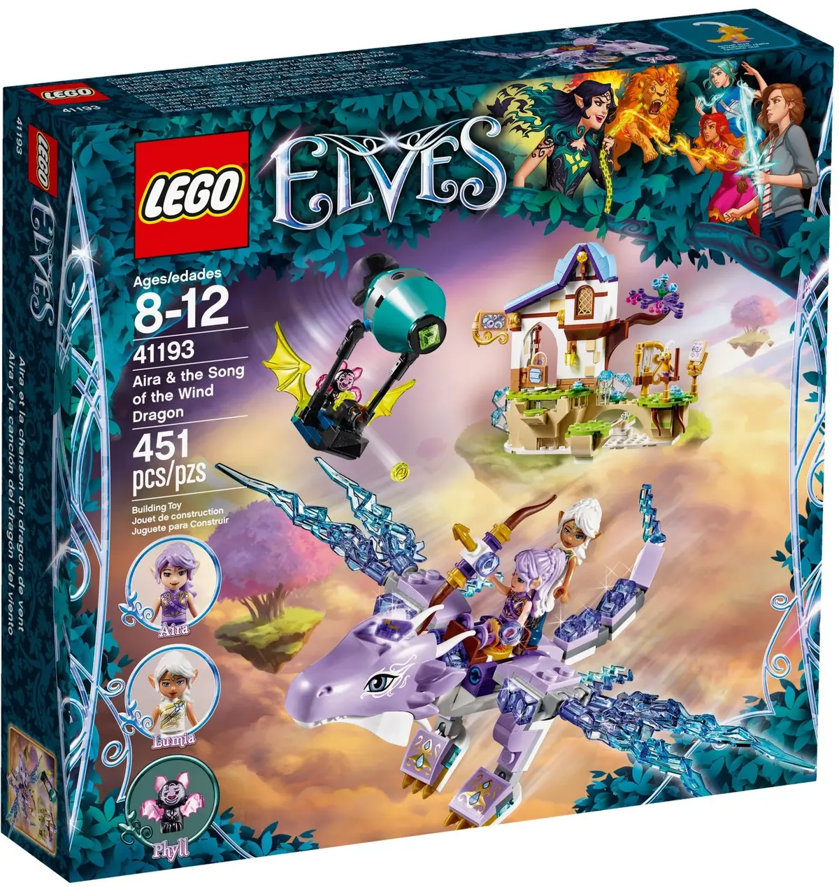 LEGO Elves 41193 Aira & the Song of the Wind Dragon set, image 2