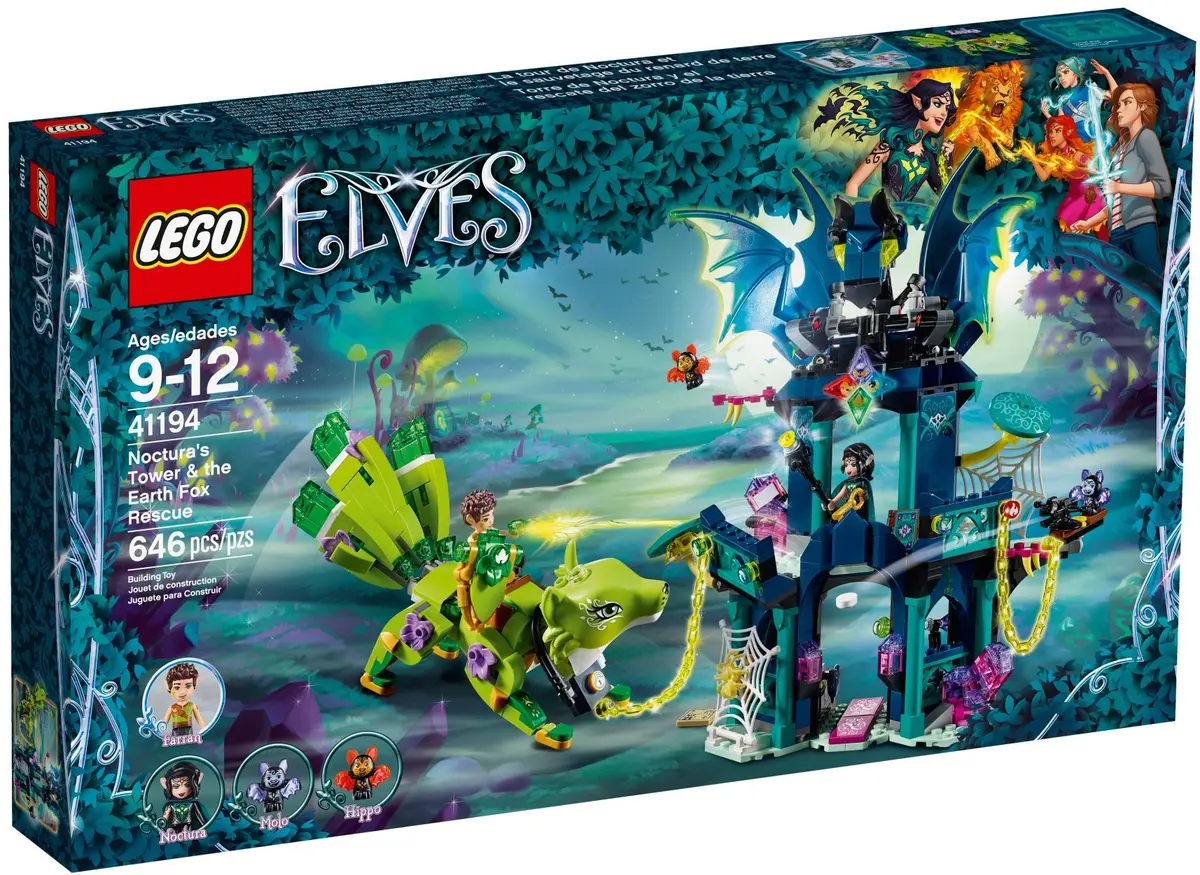 LEGO Elves 41194 Noctura's Tower & the Earth Fox Rescue set, image 2