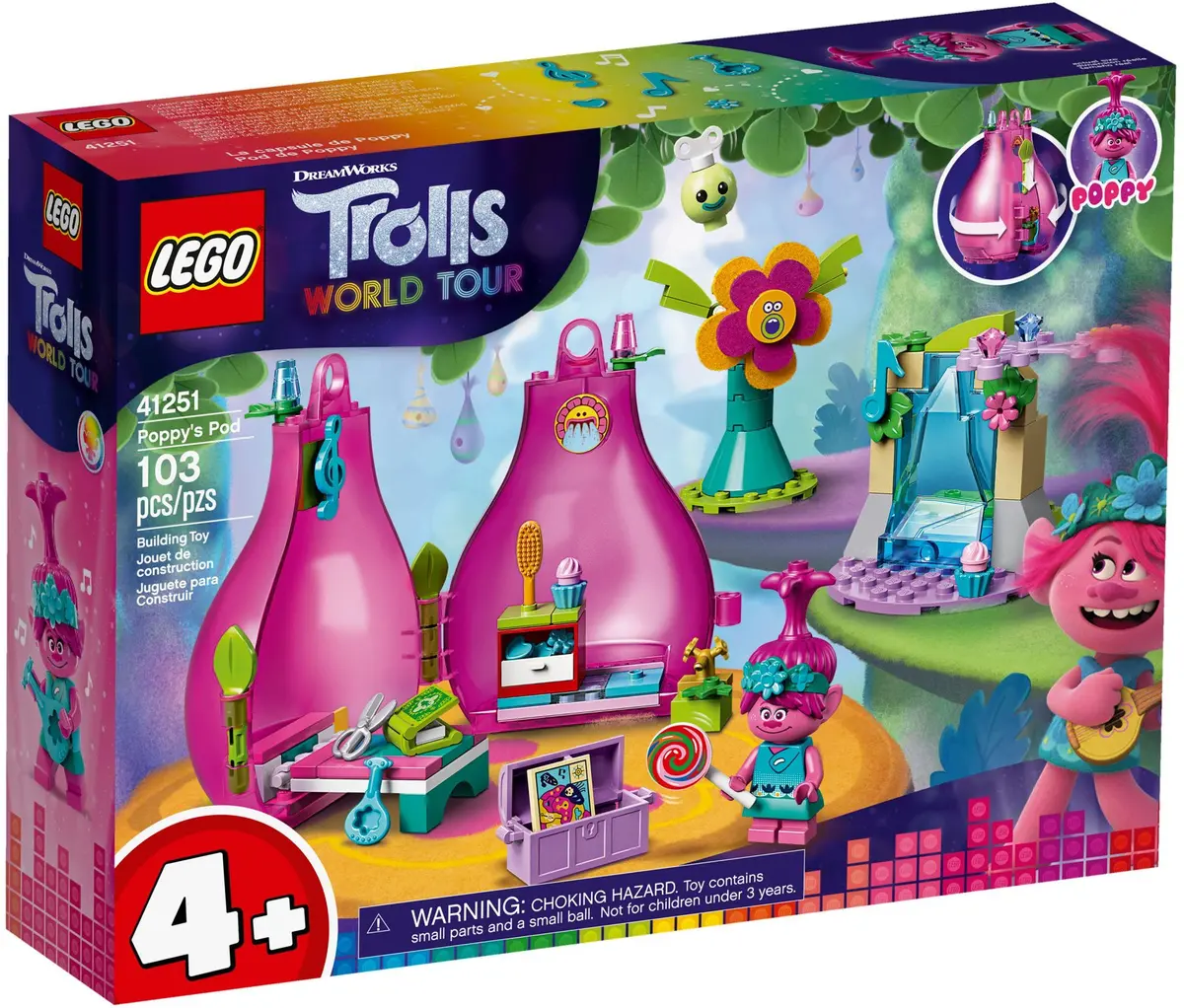 LEGO Trolls World Tour 41251 Poppy's Pod set, image 2