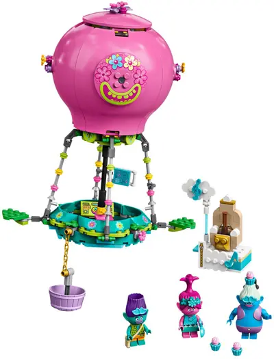 LEGO Trolls World Tour 41252 Poppy's Air Balloon Adventure set