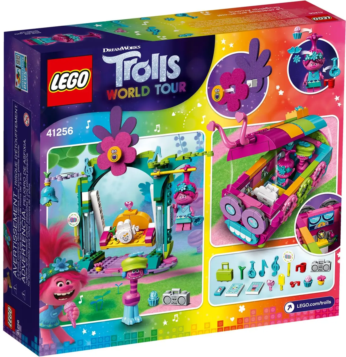 LEGO Trolls World Tour 41256 Rainbow Caterbus set, image 6