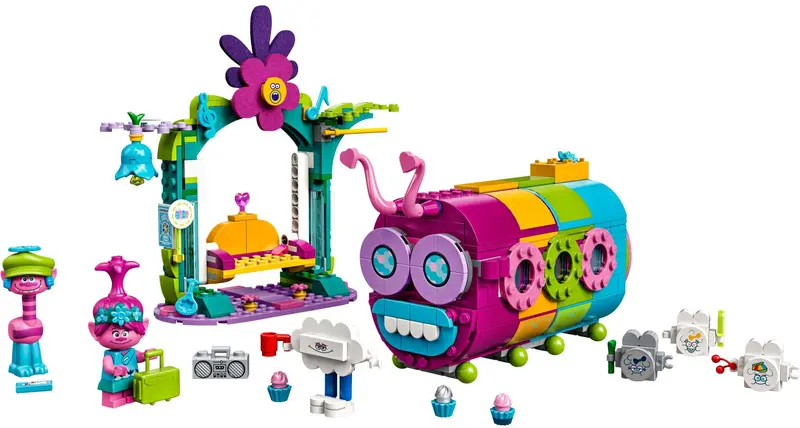 LEGO Trolls World Tour 41256 Rainbow Caterbus set