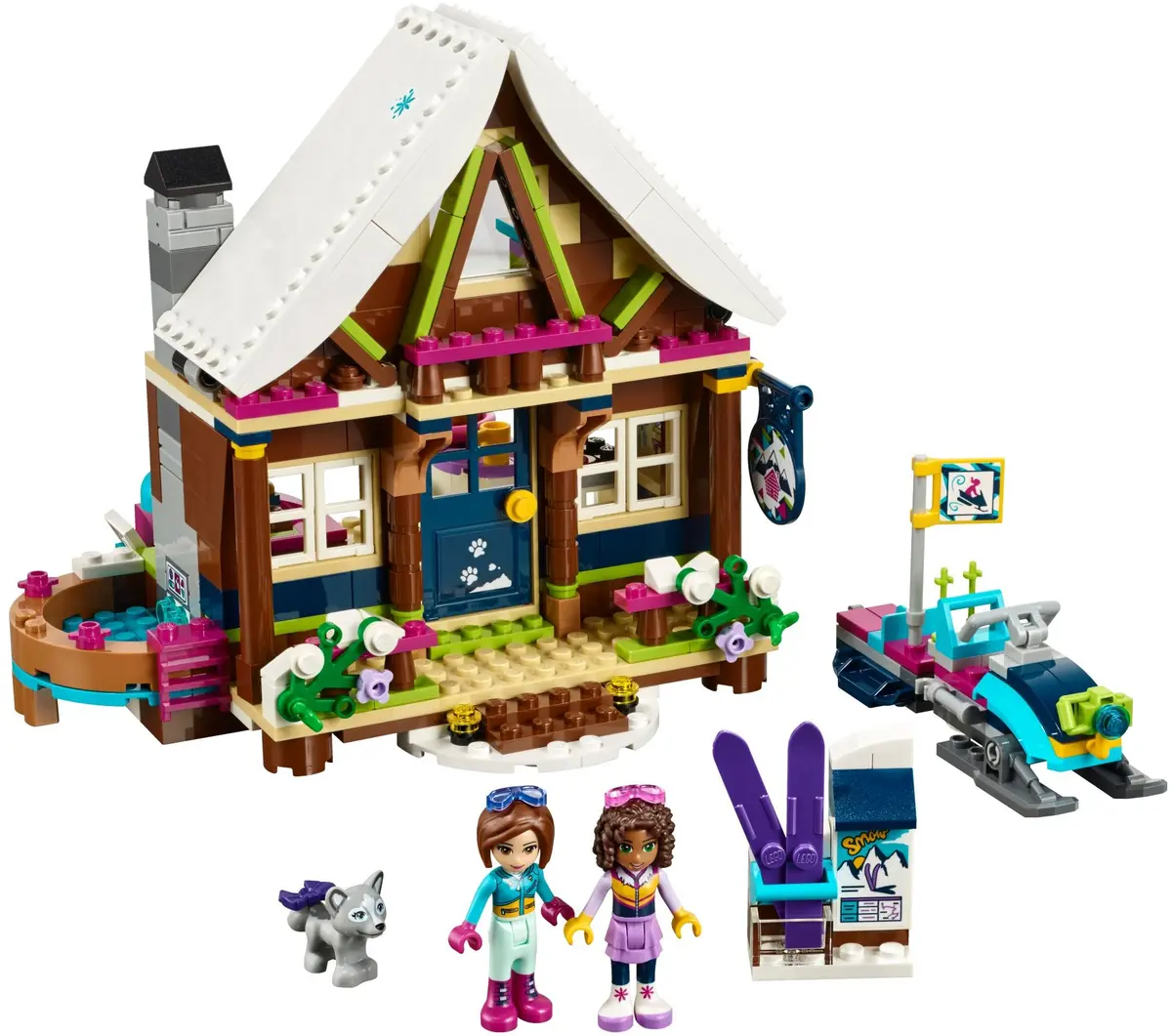 LEGO Friends 41323 Snow Resort Chalet set