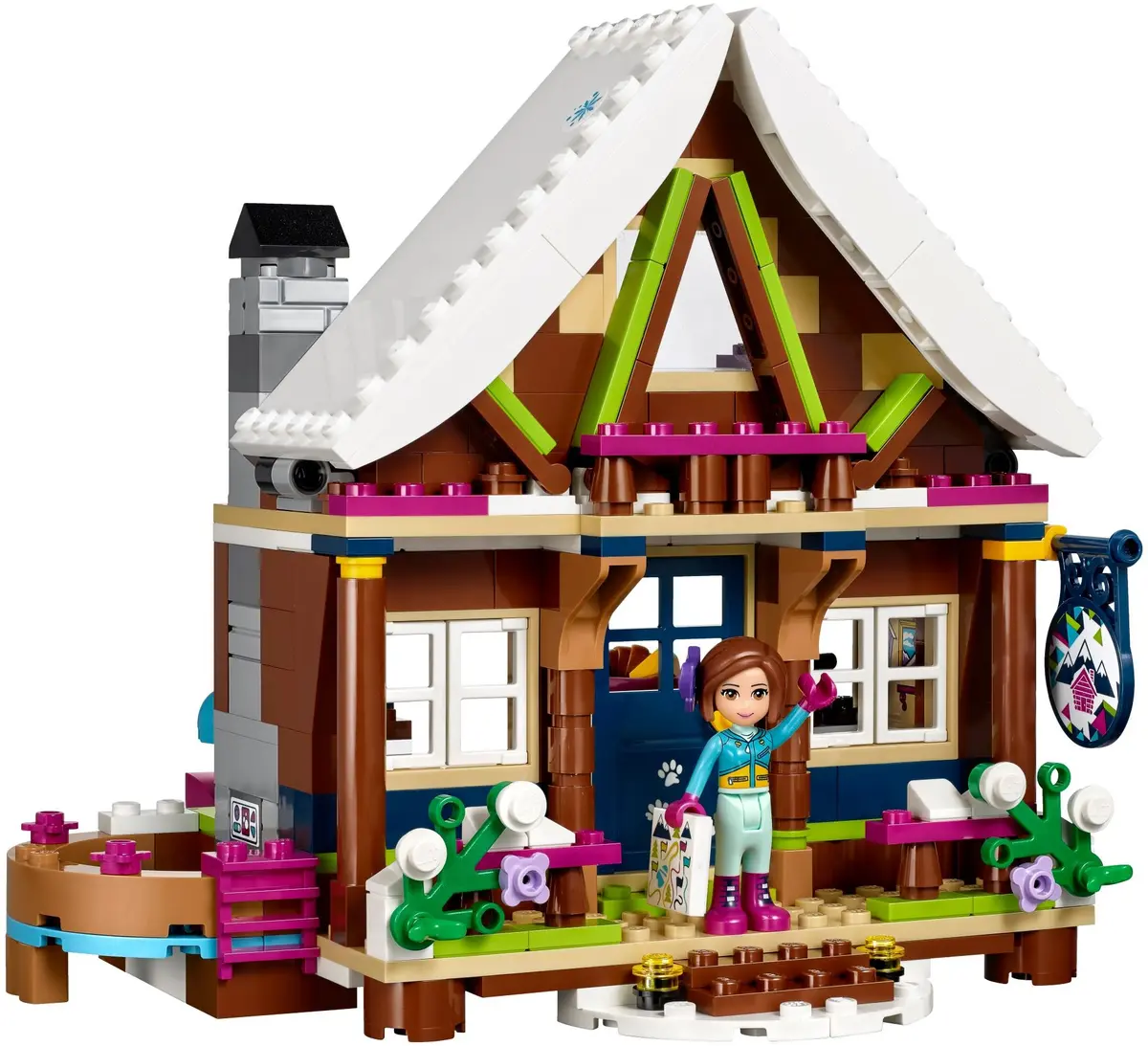 LEGO Friends 41323 Snow Resort Chalet set, image 4