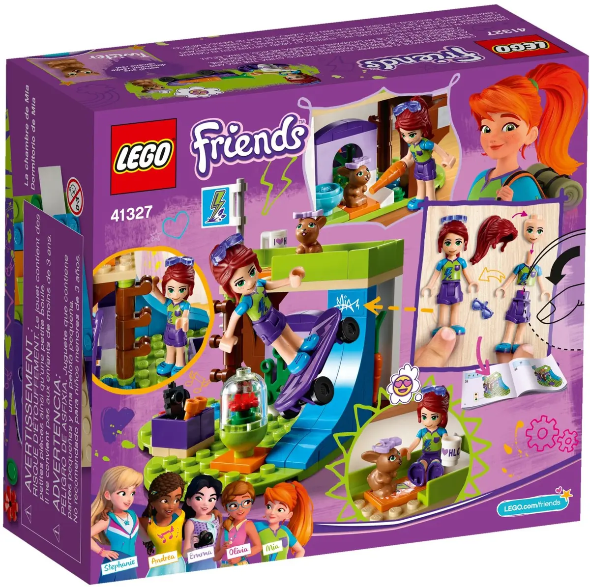 LEGO Friends 41327 Mia's Bedroom set, image 3
