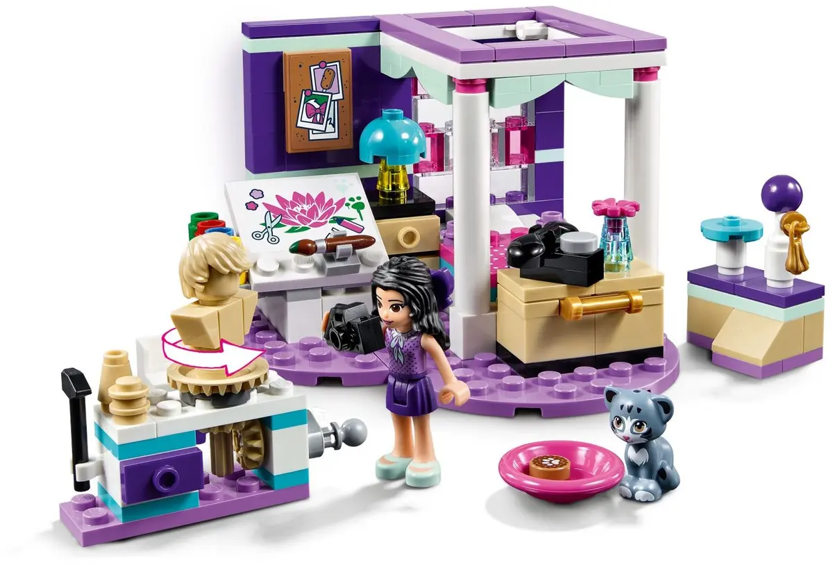 LEGO Friends 41342 Emma's Deluxe Bedroom set, image 3