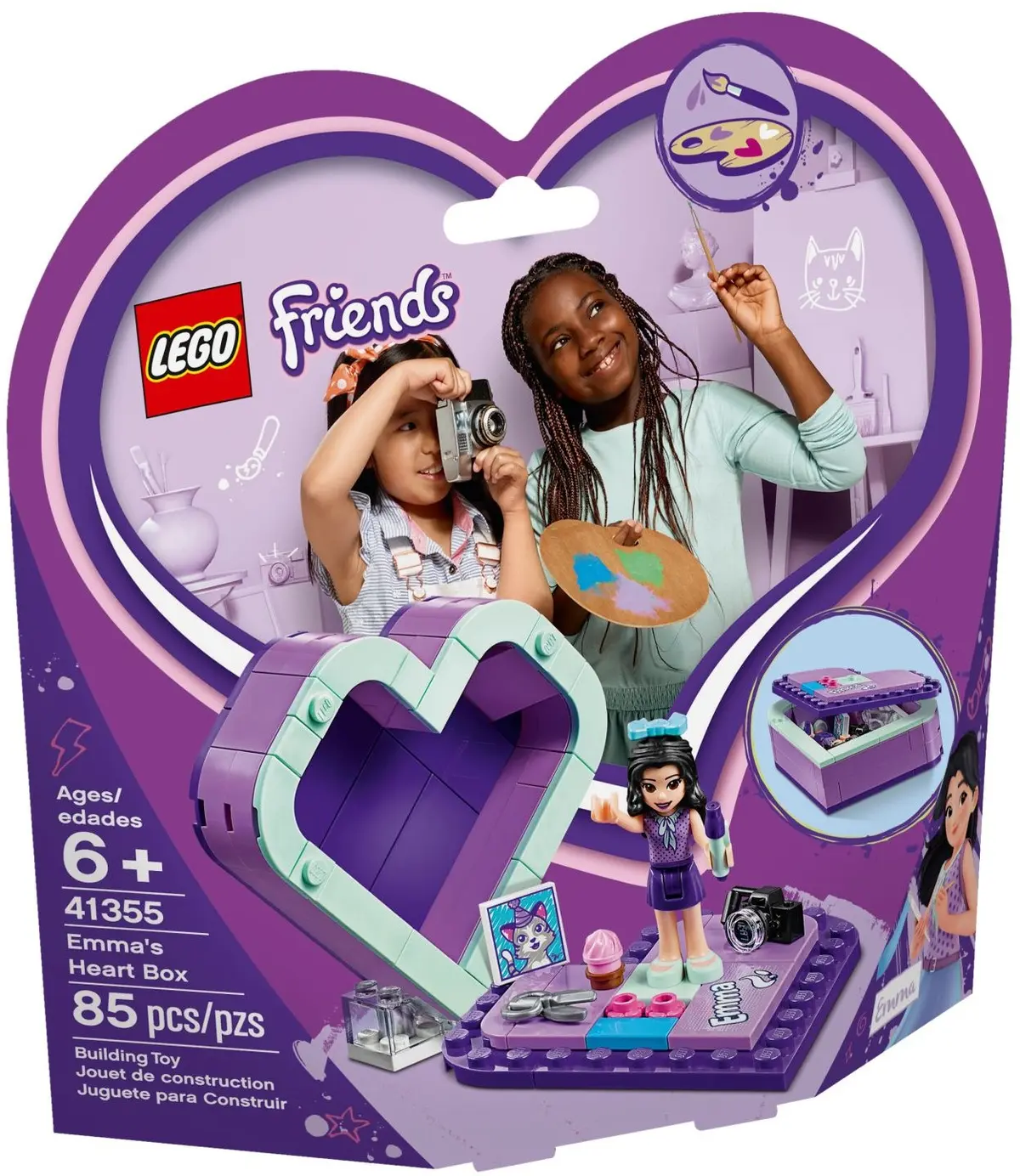 LEGO Friends 41355 Emma's Heart Box set, image 2