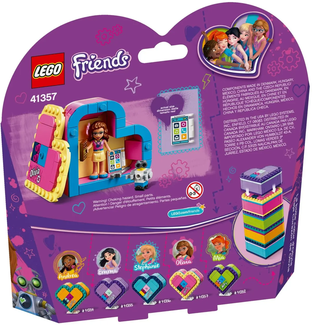 LEGO Friends 41357 Olivia's Heart Box set, image 5