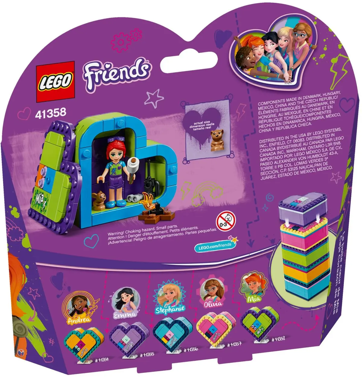 LEGO Friends 41358 Mia's Heart Box set, image 5