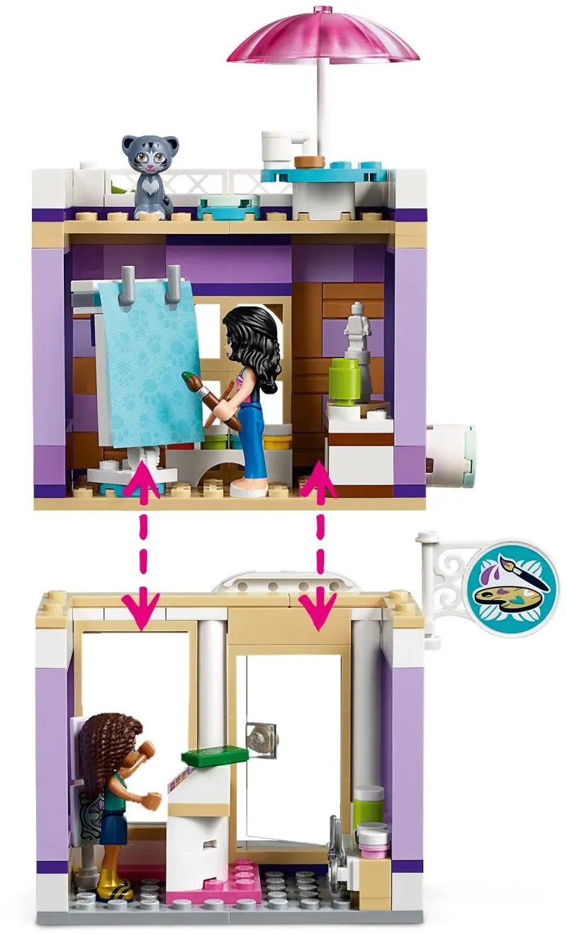LEGO Friends 41365 Emma's Art Studio set, image 4