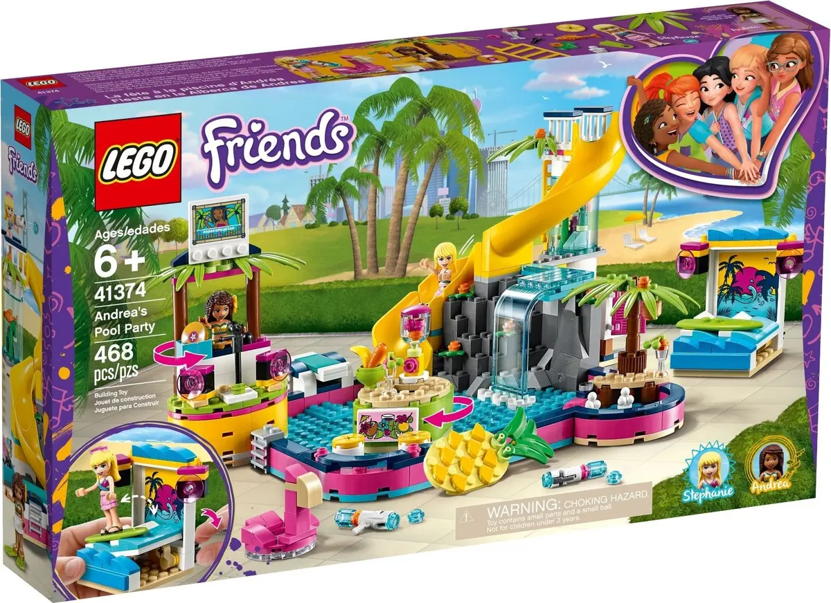 LEGO Friends 41374 Andrea's Pool Party set, image 2