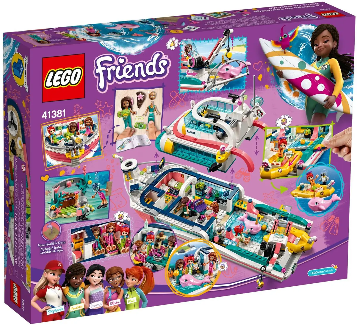 LEGO Friends 41381 Rescue Mission Boat set, image 5