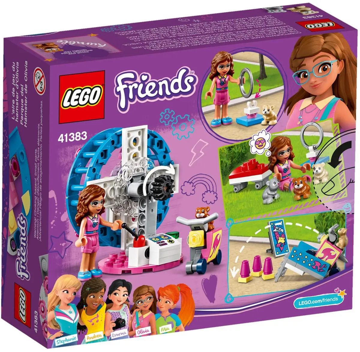 LEGO Friends 41383 Olivia's Hamster Playground set, image 5