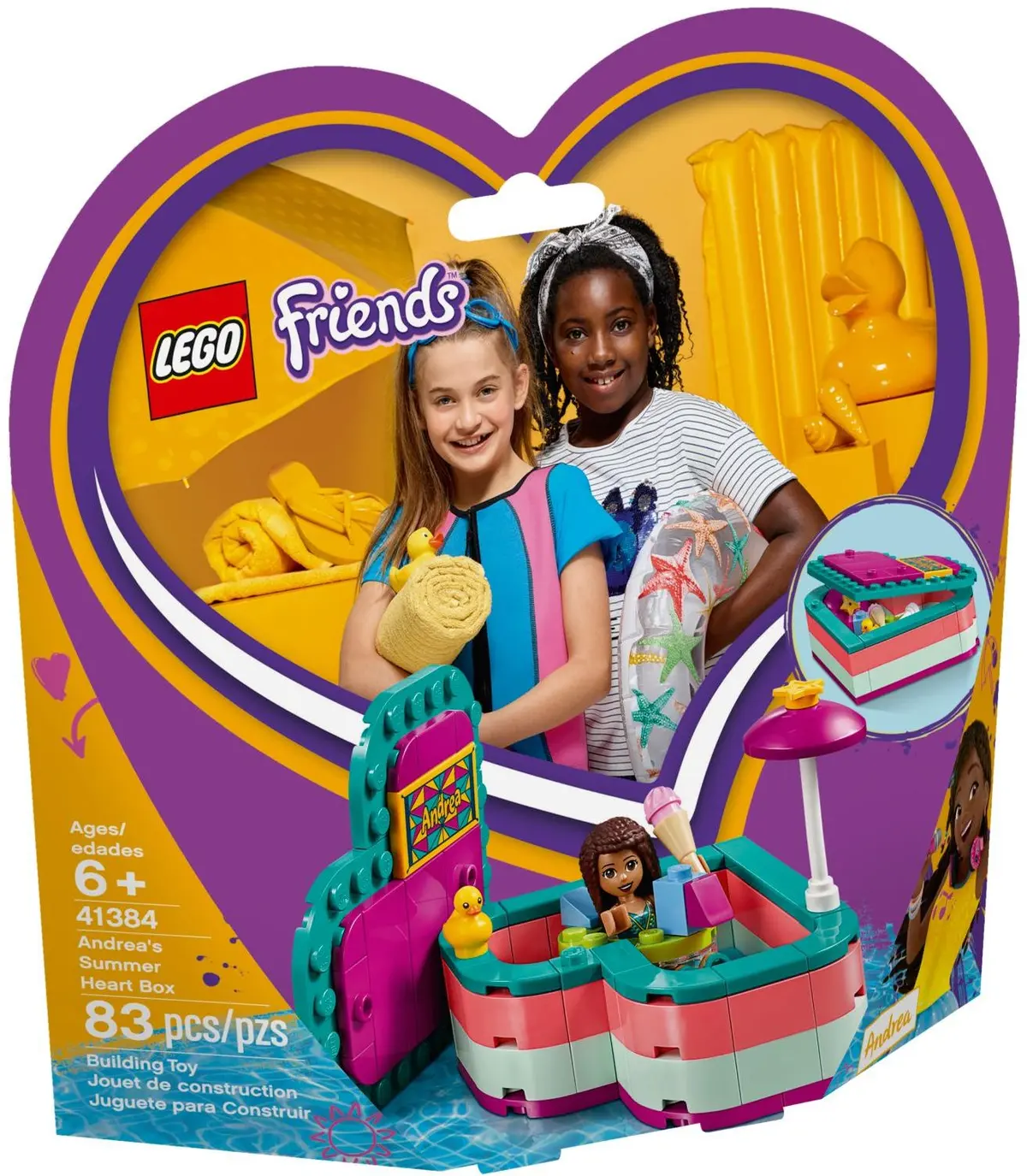 LEGO Friends 41384 Andrea's Summer Heart Box set, image 2