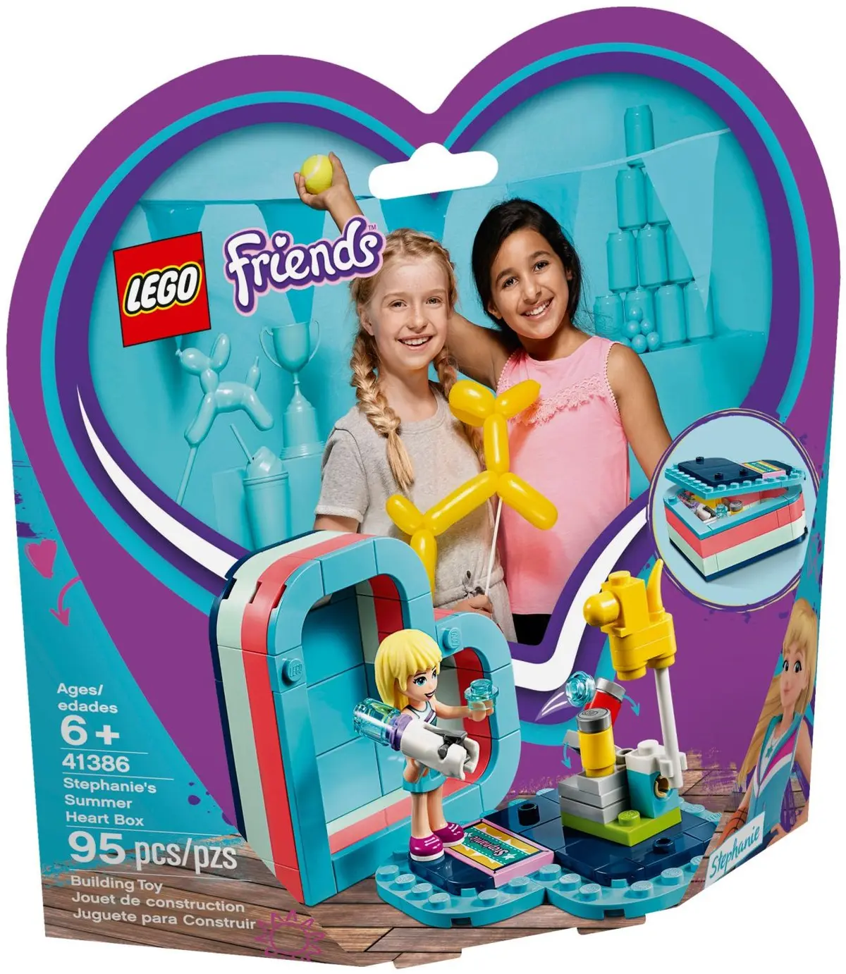 LEGO Friends 41386 Stephanie's Summer Heart Box set, image 2