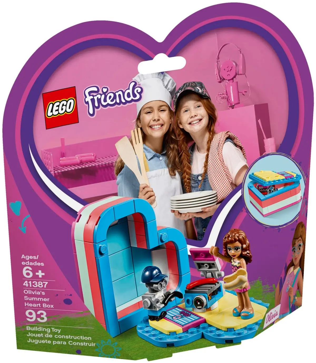 LEGO Friends 41387 Olivia's Summer Heart Box set, image 2
