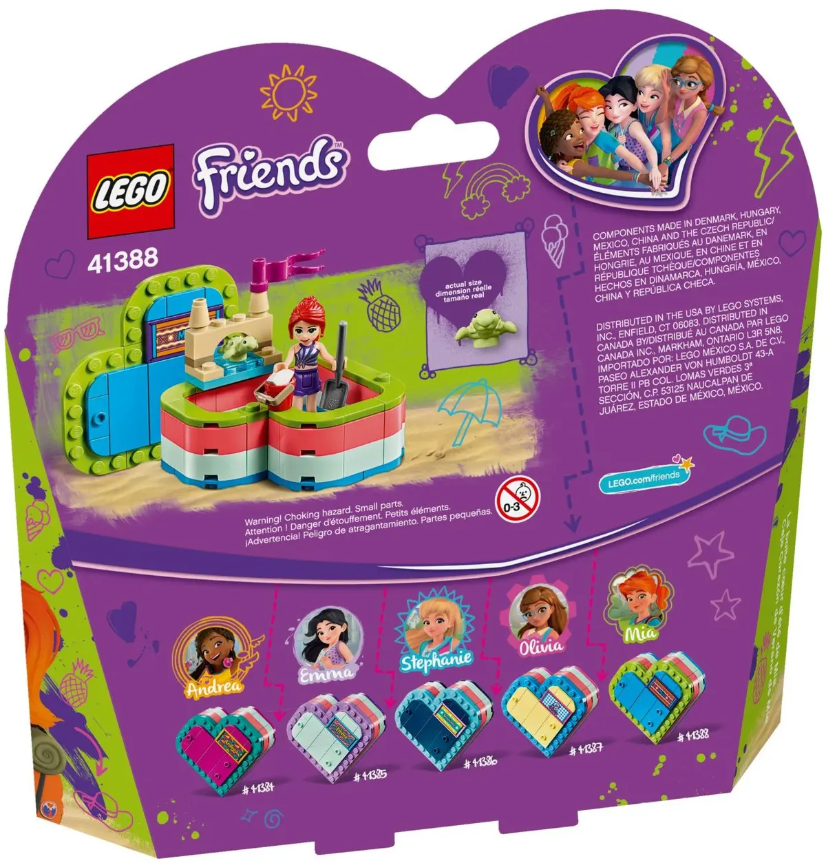 LEGO Friends 41388 Mia's Summer Heart Box set, image 3