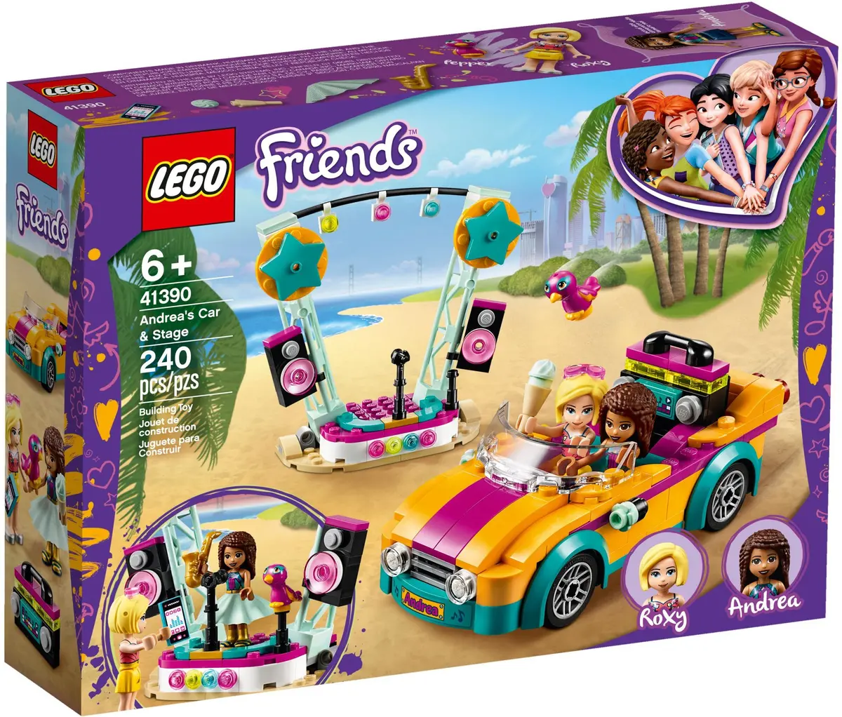 LEGO Friends 41390 Andrea's Car & Stage set, image 2