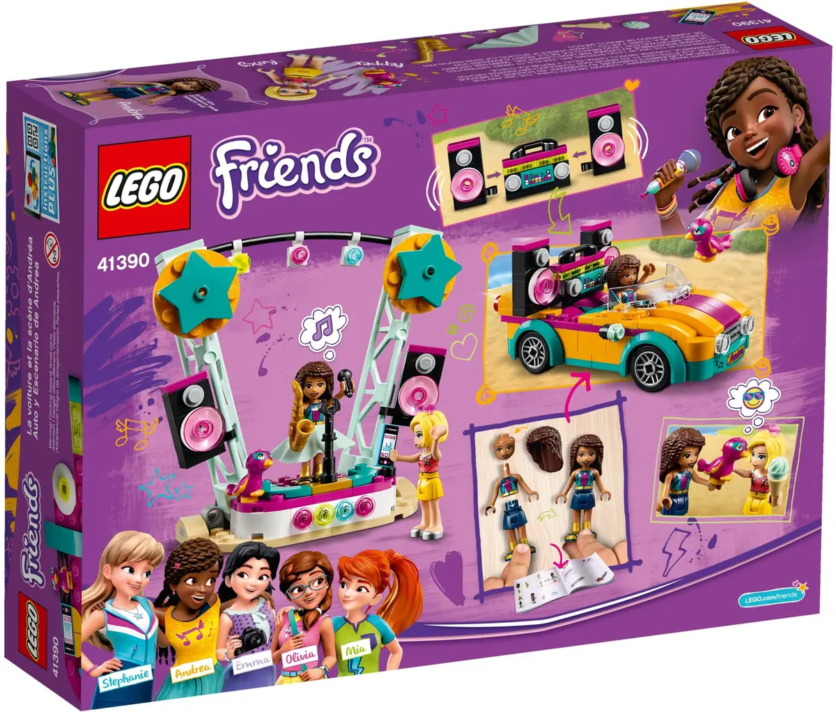 LEGO Friends 41390 Andrea's Car & Stage set, image 5