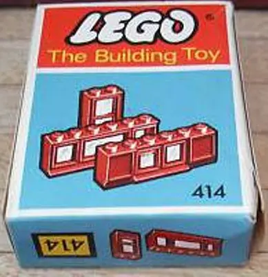 LEGO System 414 Windows Parts Pack, Red (The Building Toy) set