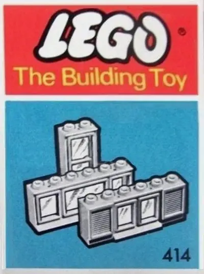 LEGO System 414 Windows Parts Pack, White (The Building Toy) set